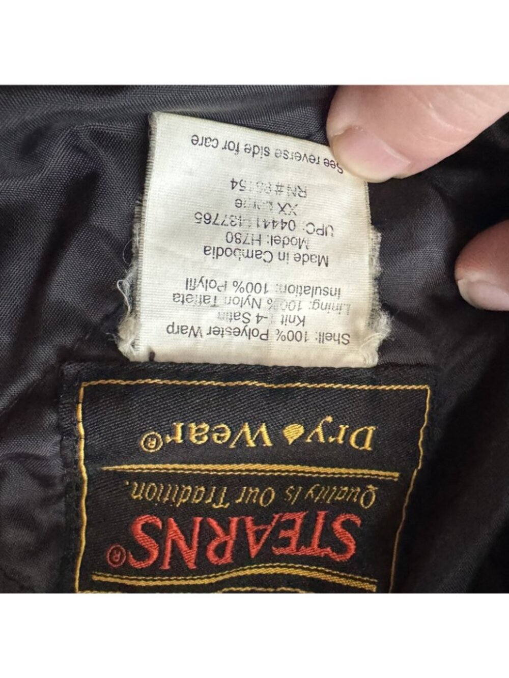 VTG Stearns Hunting Jacket Realtree Hardwoods Camo Insulated Men's XXL Bomber - Picture 6 of 10